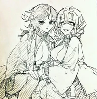 Mitsuri y Giyuu fem