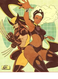 Storm and Wolverine
