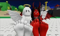 Angel and Devil Feet