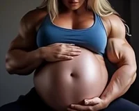 Muscle girl pregnant