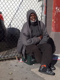 Black Homeless Man