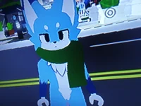 Sushie the blue fox