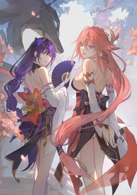 Yae Miko and Ei