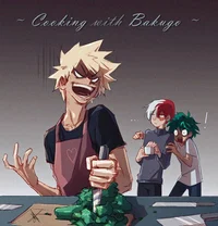 Cooking with Bakugo
