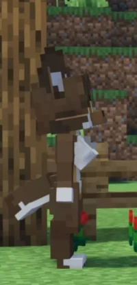 Furry Minecraft dog