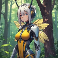 Futuristic Bee Girl