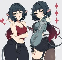 Twin girl demons
