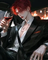 Boy with wine 