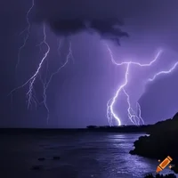 Lightning storm