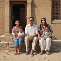 Egyptian host family
