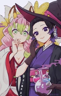 Mitsuri and shinobu 