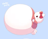 Inflated Hello Kitty