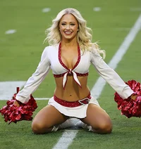 Cardinal cheerleader