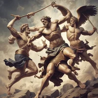 Greek God Fighting 