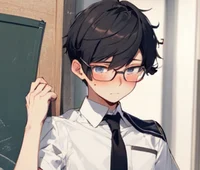 Nerdy boy