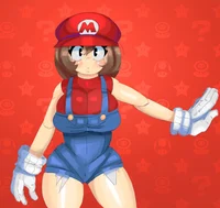 Female Mario art