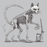 Skeleton kitty