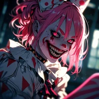 Obsessed clown girl