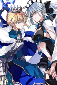 Artoria and Morgan