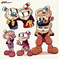 Cuphead and Mugman
