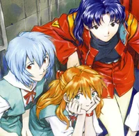 Asuka Rei and Misato
