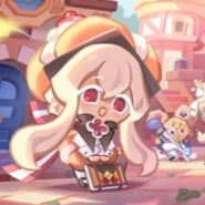 Caramel choux cookie