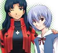 Misato and Rei