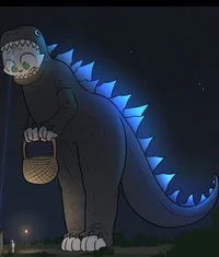 Godzilla but catgirl