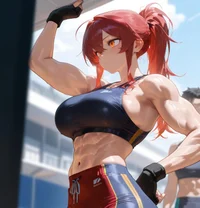 Muscle Girl Roommate