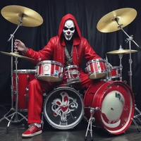 Clown Drummer