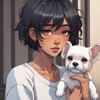 Puppy and Gf wlw