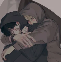 Парень в объятиях