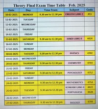 Timetable