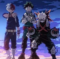 Deku Bakugo y Shoto