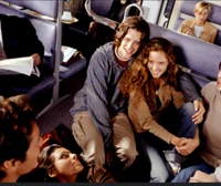 Teens on a train