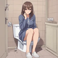 Anime girl diarrhea