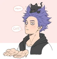 Shinso with cat -Mha