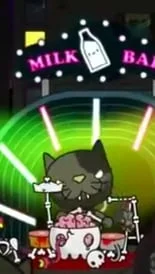 Zombie cat drummer