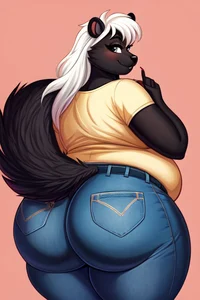 BBW Skunk Girl