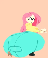 Fat human fluttershy