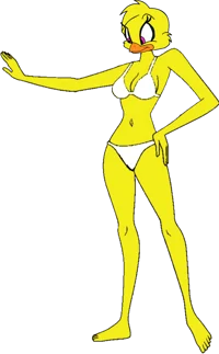 Chica in white bikin