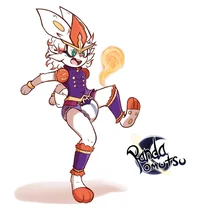 A diapered Cinderace