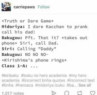 Mha - Truth or Dare