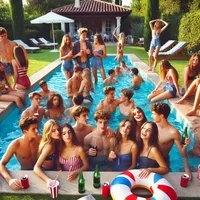 Fiesta en la piscina