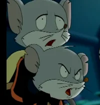 two mouse soldiers