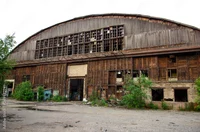 abandoned hangar
