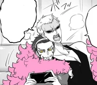 Doflamingo e Mihawk