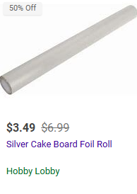 tinfoil under 5 buck