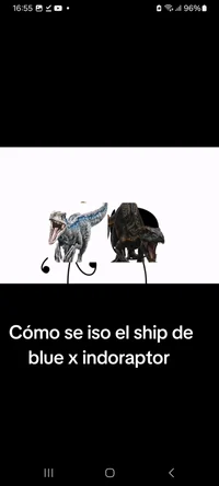 Blue y El Indoraptor