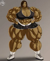 Muscular Ebony Brown